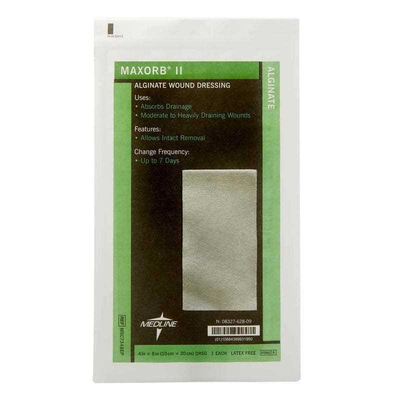 CURAD Maxorb II Alginate Dressings, 4" x 8" (Pack of 5) - Image 4